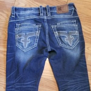 Mens rock revival jeans